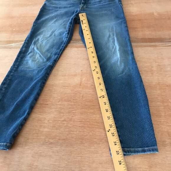 Good American Good Waist Split Pocket Skinny Jeans Women 8/26 Blue High Rise - Picture 6 of 12